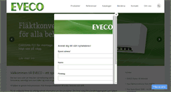 Desktop Screenshot of eveco.se